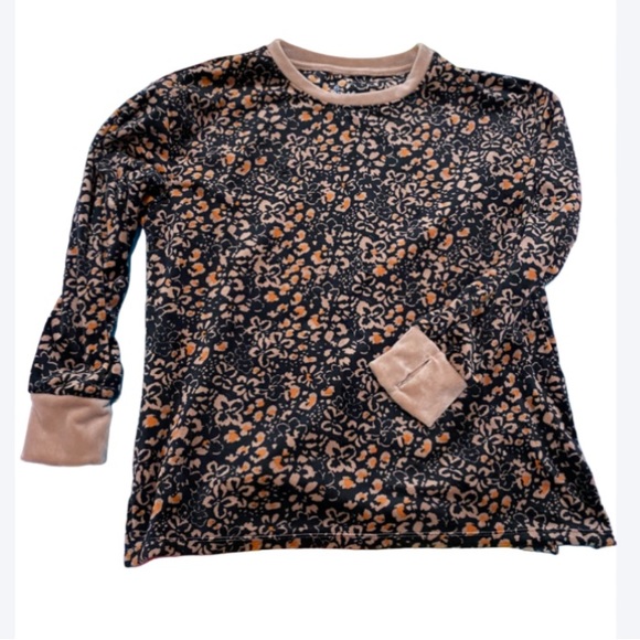 Cuddl Duds Tops - Cuddl Duds Thick Velvet Velour Sweater Longsleeve Shirt w/ Thumb Holes Petite M